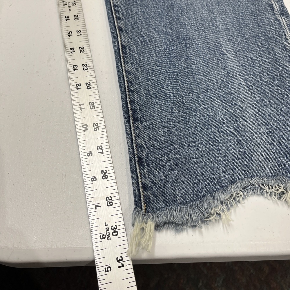 Lucky Brand Jeans 90s Loose High Rise Crop Denim Size 14/32 Baggy Y2K Casual - Picture 6 of 13
